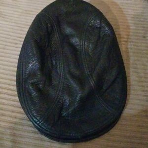 Dobbs Princeton Flat leather cap (sm)